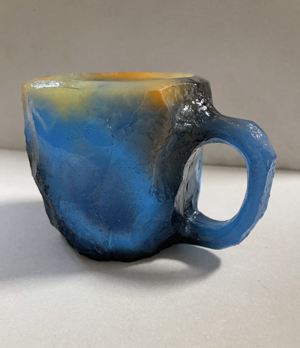 400ml Resin Mineral Crystal Coffee Mugs With Handles Elegant Mineral Crystal Cup For Workplace Home Decor Christmas Gift Kitchen Gadgets