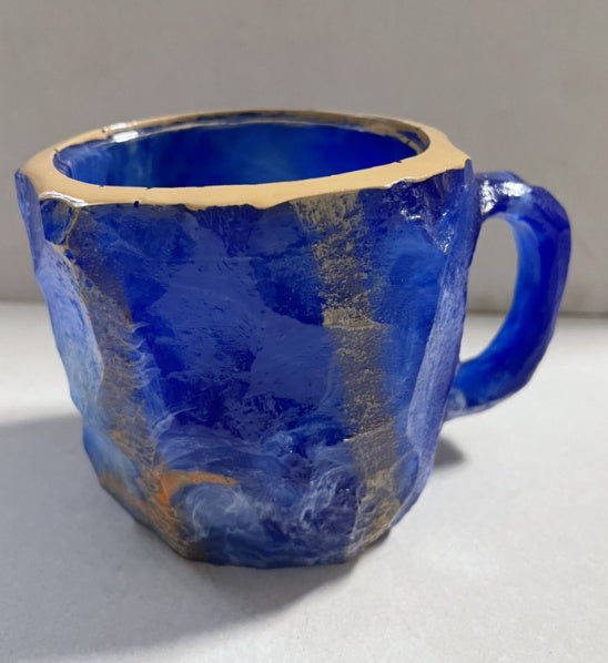 400ml Resin Mineral Crystal Coffee Mugs With Handles Elegant Mineral Crystal Cup For Workplace Home Decor Christmas Gift Kitchen Gadgets