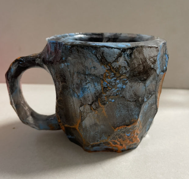 400ml Resin Mineral Crystal Coffee Mugs With Handles Elegant Mineral Crystal Cup For Workplace Home Decor Christmas Gift Kitchen Gadgets