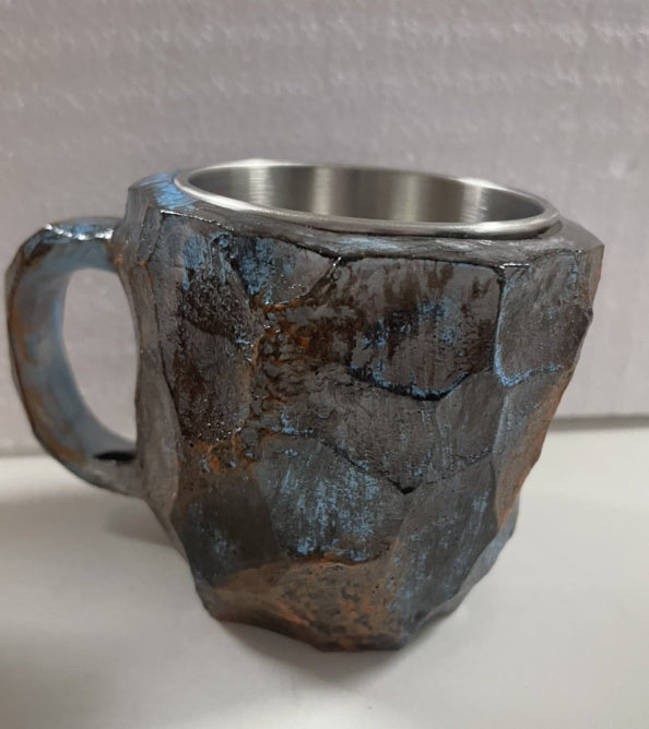 400ml Resin Mineral Crystal Coffee Mugs With Handles Elegant Mineral Crystal Cup For Workplace Home Decor Christmas Gift Kitchen Gadgets