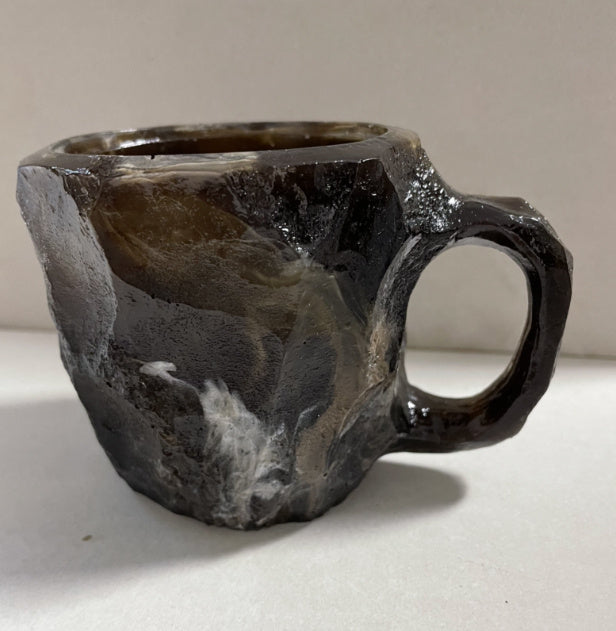 400ml Resin Mineral Crystal Coffee Mugs With Handles Elegant Mineral Crystal Cup For Workplace Home Decor Christmas Gift Kitchen Gadgets