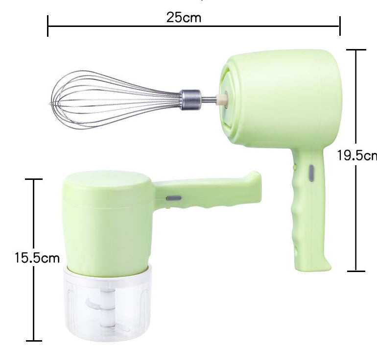 Blender 2 In 1 Multifunctional Electric Hand Mixer USB Planetary Handheld Mixer With Bowl Food Processors Chopper Beater